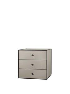 Audo Copenhagen - Frame 49 With 3 Drawers 42X49X49, Sand