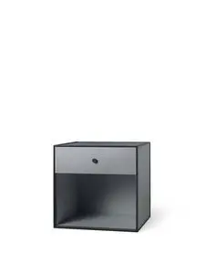 Audo Copenhagen - Frame 49 , 42X49X49, Dark Grey With 1 Drawer