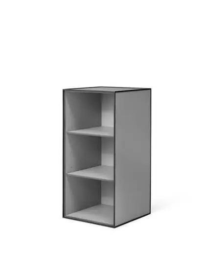 Audo Copenhagen - Frame 70, 35X35X70, Dark Grey Excl. Door, Incl. 2 Shelves