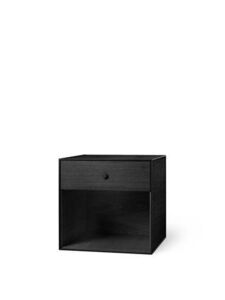 Audo Copenhagen - Frame 49, 42x49x49, Black Stained Ash, With 1 Drawer