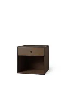 Audo Copenhagen - Frame 49 , 42X49X49, Smoked Oak With 1 Drawer