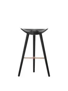 Audo Copenhagen - ML 42, Bar Stool, Blackstained Beech / Copper