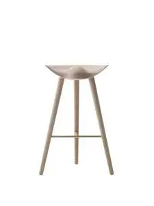 Audo Copenhagen - ML 42, Bar Stool, Oak / Brass