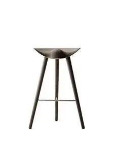 Audo Copenhagen - ML 42, Bar Stool, Brown Oiled Oak / Stainless Steel