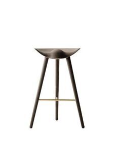 Audo Copenhagen - ML 42, Bar Stool, Brown Oiled Oak / Brass