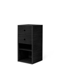 Audo Copenhagen - Frame 70, Black Stained Ash Incl. 1 Shelf And 2 Drawers