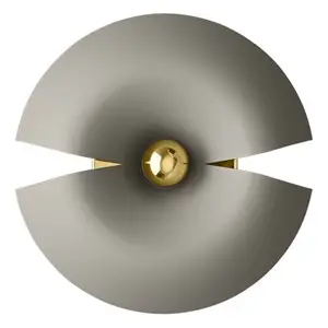 AYTM - CYCNUS væglampe Ø30 - Taupe/Guld