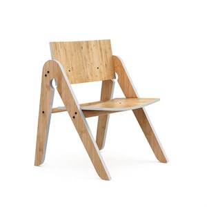 Image of We Do Wood - Lilly's Chair - Lysegrå