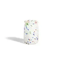 HAY - Splash Vase - Roll Neck, M - White dot 