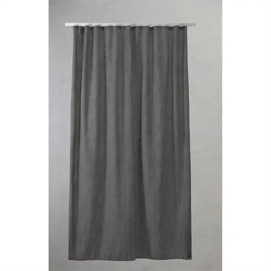 Compliments - Badeforhæng - Pine shower curtain w/tape 220 cm - Mørk grå