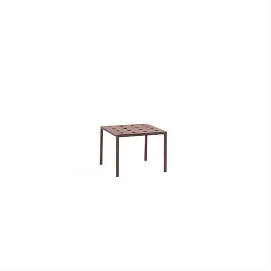 HAY - Balcony - havebord - low table - rød - iron red - 50x50 cm