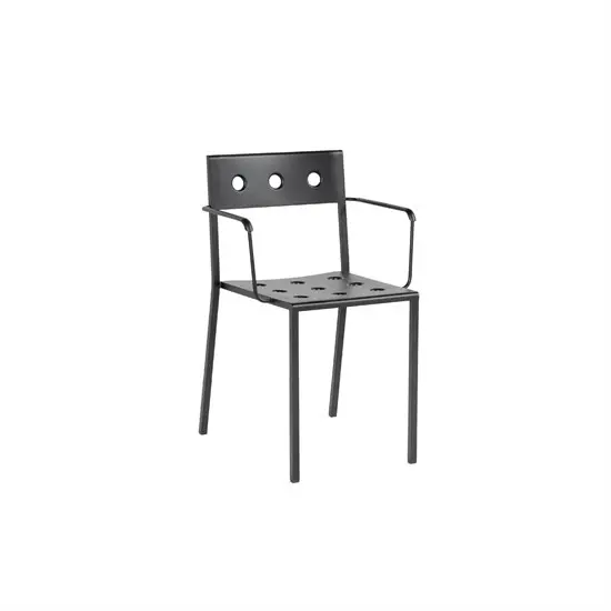 HAY - Balcony armchair - havestol med armlæn - Anthracite 