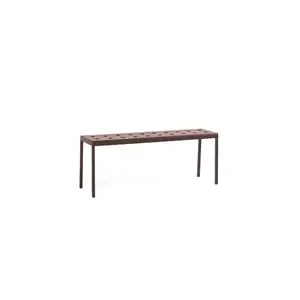 HAY - Balcony - bænk - bench - Rød - Iron red - længde 120 cm