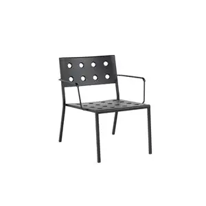 HAY - Balcony loungestol - havestol med armlæn - Anthracite 