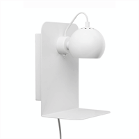 Frandsen Lighting -  Ball væglampe med USB (mat hvid)
