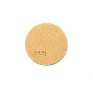 MiLLE W NORDISK DESIGN - Round Glasbrik - Beige - Ø10cm