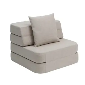 by KlipKlap - Sofa - KK 3 Fold Sofa Single Soft - Beige w. Sand