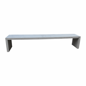 Image of Muubs - Bænk i fiberbeton - Brooklyn - 140 cm - grå
