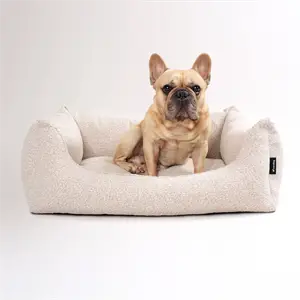 Nordog - Billy Bouclé hundeseng - Beige - Small - 60x44x20 cm