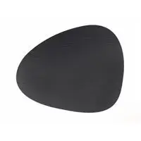 LindDNA - Dækkeserviet curve 37 x 44 cm  - black/buffalo