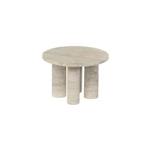 Blomus - Side Table, round  S - VOLOS - Travertine