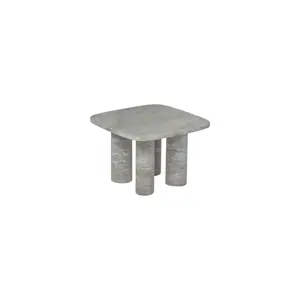 Blomus - Side Table, rectangular  S - VOLOS - Silver Travertine