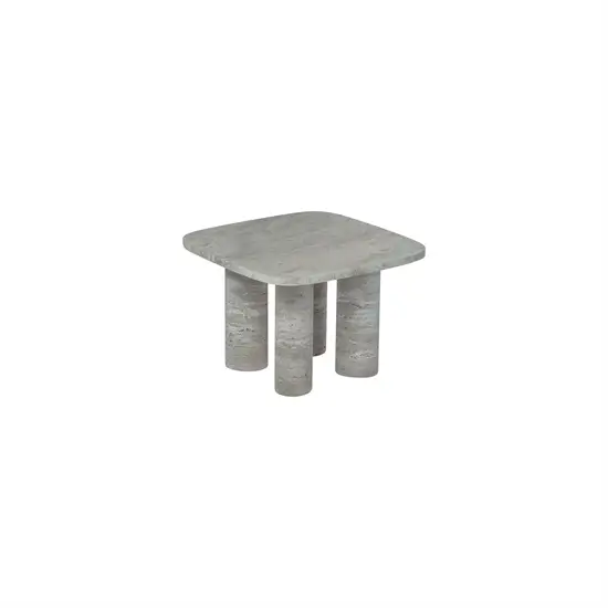 Blomus - Side Table, rectangular  S - VOLOS - Silver Travertine
