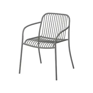 Blomus - Armchair - YUA WIRE - Granite Grey