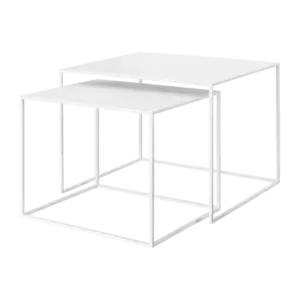 Blomus - Set of 2 Side Tables  - FERA - White