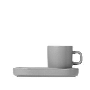 Blomus - Set of 2 Espresso Mugs 4pcs.  - Mirage Gray - PILAR