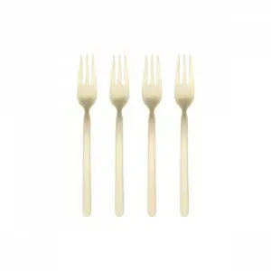 Blomus - Set 4 Cake Forks - STELLA - Champagne