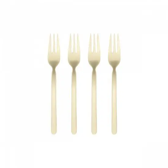 Blomus - Set 4 Cake Forks - STELLA - Champagne