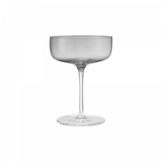 Blomus - Set 4 Champagne Saucer   - FUUMI - Smoke