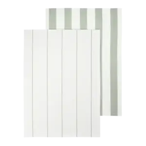 Blomus - Tea Towel, Set of 2 pcs  - TAULO - White/Desert Sage