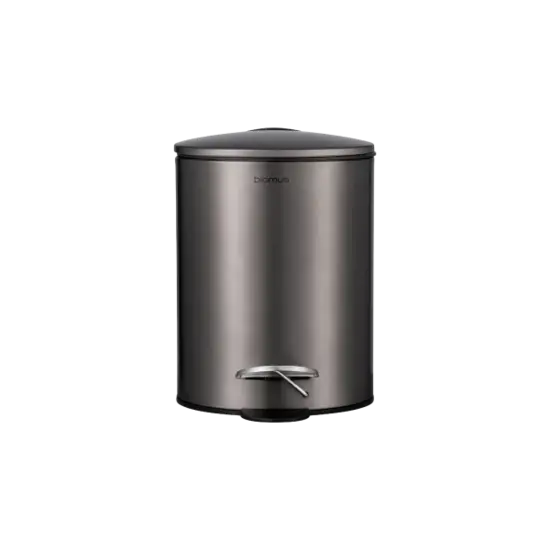 Blomus - Pedal Bin -TUBO-  Burned Metal  -  3 Liter