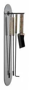 Blomus - Fireplace Tool Set 5 pcs, wall mounted - Brown - ASHI