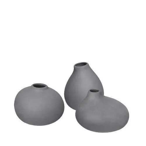 Blomus - Set 3 Vases  - 3 x Pewter - NONA