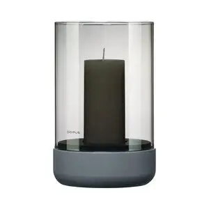 Blomus - Hurricane Lamp  - Steel Gray; Smoke - CALMA