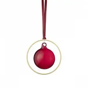Blomus - Set of 4 Christmas Ornaments , Glass Baubles - KITAI - Port