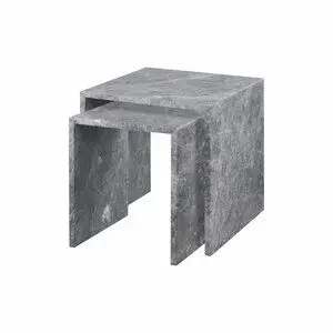Blomus - Set of 2 Side Tables  - Tundra Gray - VARU