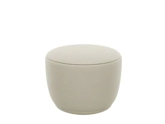 Blomus - Pouf - KUON* fabric: Boucla *colour: Beige* H 45 cm, Ø 48 cm