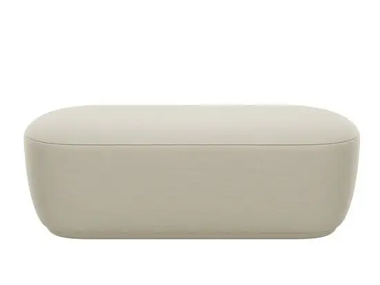 Blomus - Bench - KUON* fabric: Boucla *colour: Beige* H 45 cm, B 120 cm, T 40 cm