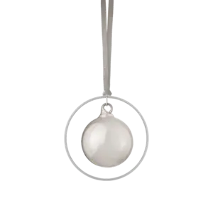 Blomus - Set of 4 Christmas decorations -KITAI-  Silver Smoke