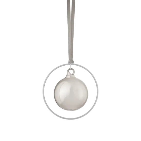 Blomus - Set of 4 Christmas decorations -KITAI-  Silver Smoke