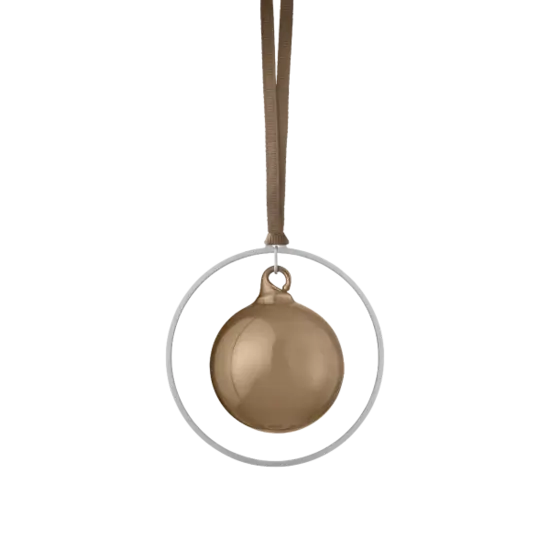 Blomus - Set of 4 Christmas decorations -KITAI-  Silver Coffee