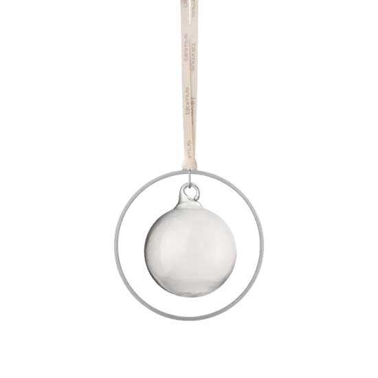Blomus - Set of 4 Christmas decorations -KITAI-  Silver Clear