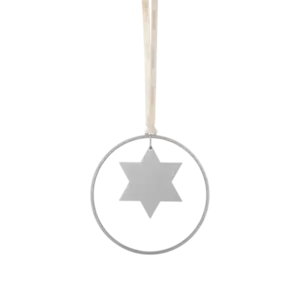 Blomus - Set of 4 Christmas decorations -KITAI-  Silver Stars
