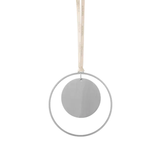 Blomus - Set of 4 Christmas decorations -KITAI-  Silver ball