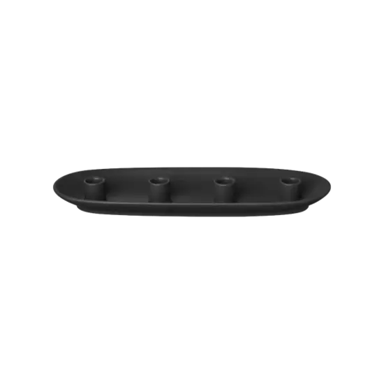 Blomus - Candle Holder -VELA-  Black Shape oval