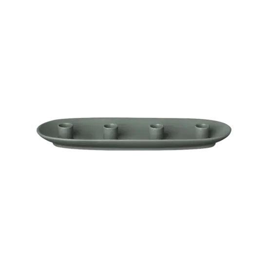 Blomus - Candle Holder -VELA-  Agave Green Shape oval